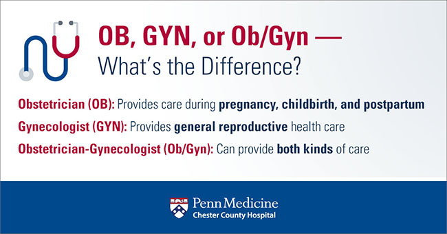 Ob Vs. Gyn — Here's How You Can Remember The Difference - Chester ...