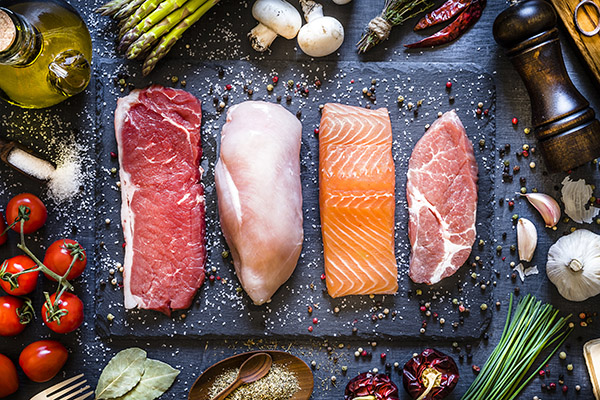 High Protein Foods - Meat and Fish